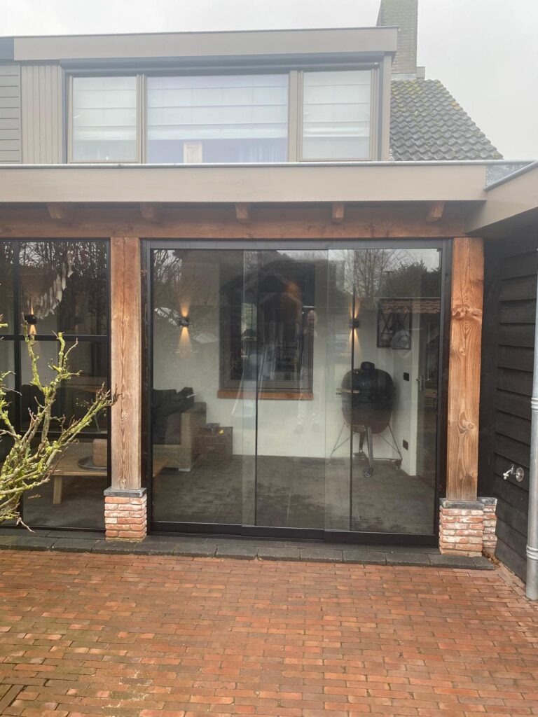 Veranda glaswand